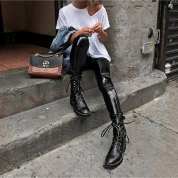 Stuart Weitzman Lexy Combat Boot, 7.5, CB2463 - Picture 3 of 12